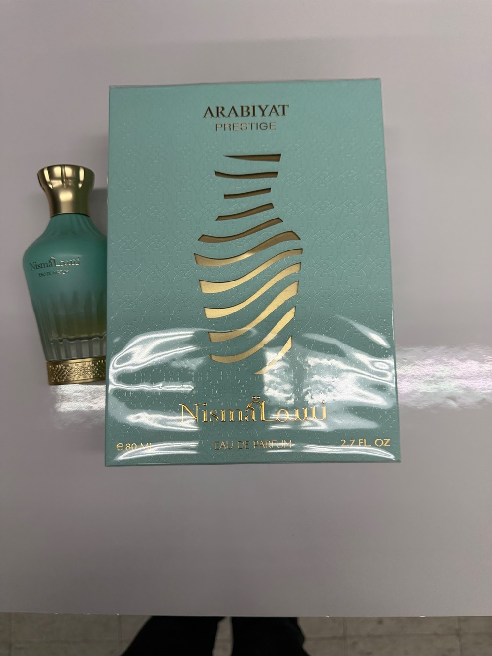 Nisma Loui Womens Eau de Parfum - Teal/Gold